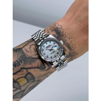 Custom Seiko Mod • White MOP diamond Datejust • 31mm